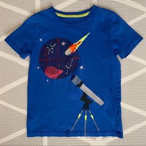 Mini Boden Aplique Space T-shirt 5-6y